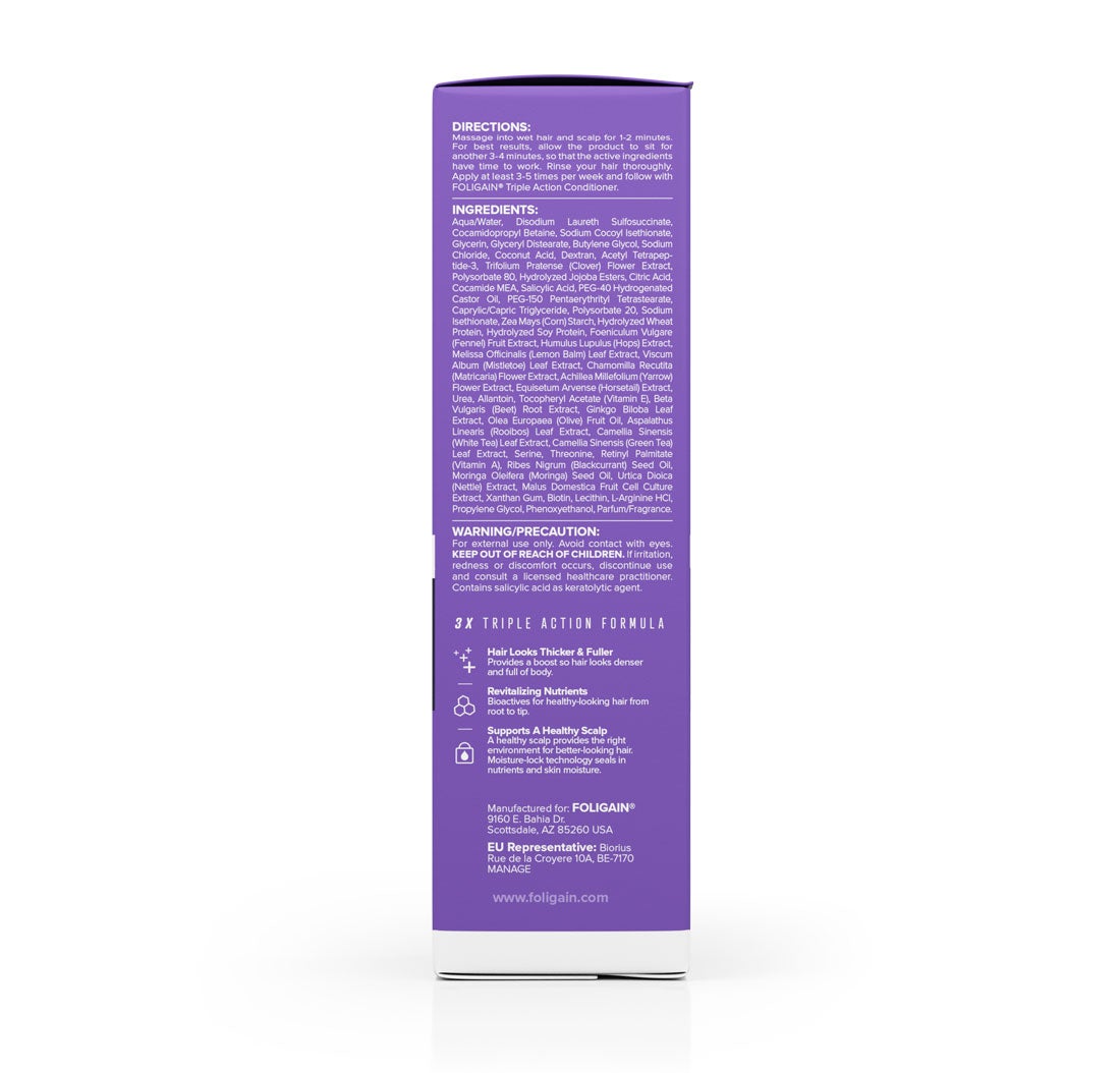 Foligain triple action shampoo USA (Για γυναίκες με τριοξιδίλη 2%) - 236ml