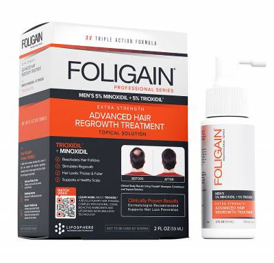 Foligain Advanced Hair Treatment USA (   5%  + 5% ) - 1.