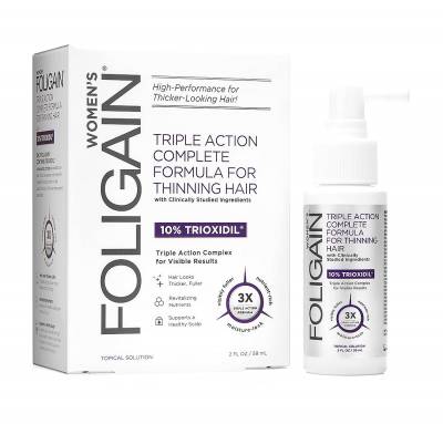 Foligain triple action formula USA -Λοσιόν/Σπρέι με 10% τριοξιδίλη Κατά της τριχόπτωσης για γυναίκες 59ml