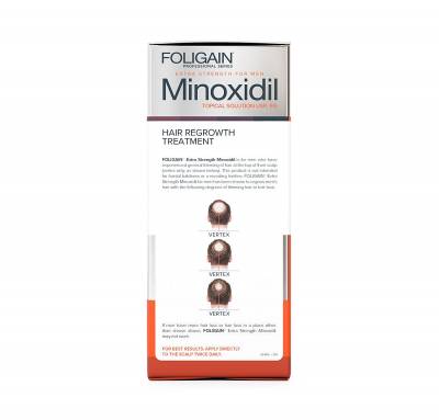 Foligain υγρή Μινοξιδίλη 5%  (Για άνδρες -3 τεμ.)