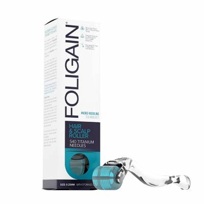 FOLIGAIN Hair & Scalp Roller 0.25 Titanium Needles (Dermaroller  540  )